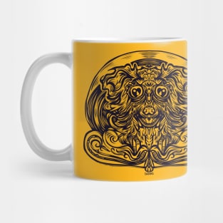 Dog engraving by sirako, perrito loco Mug